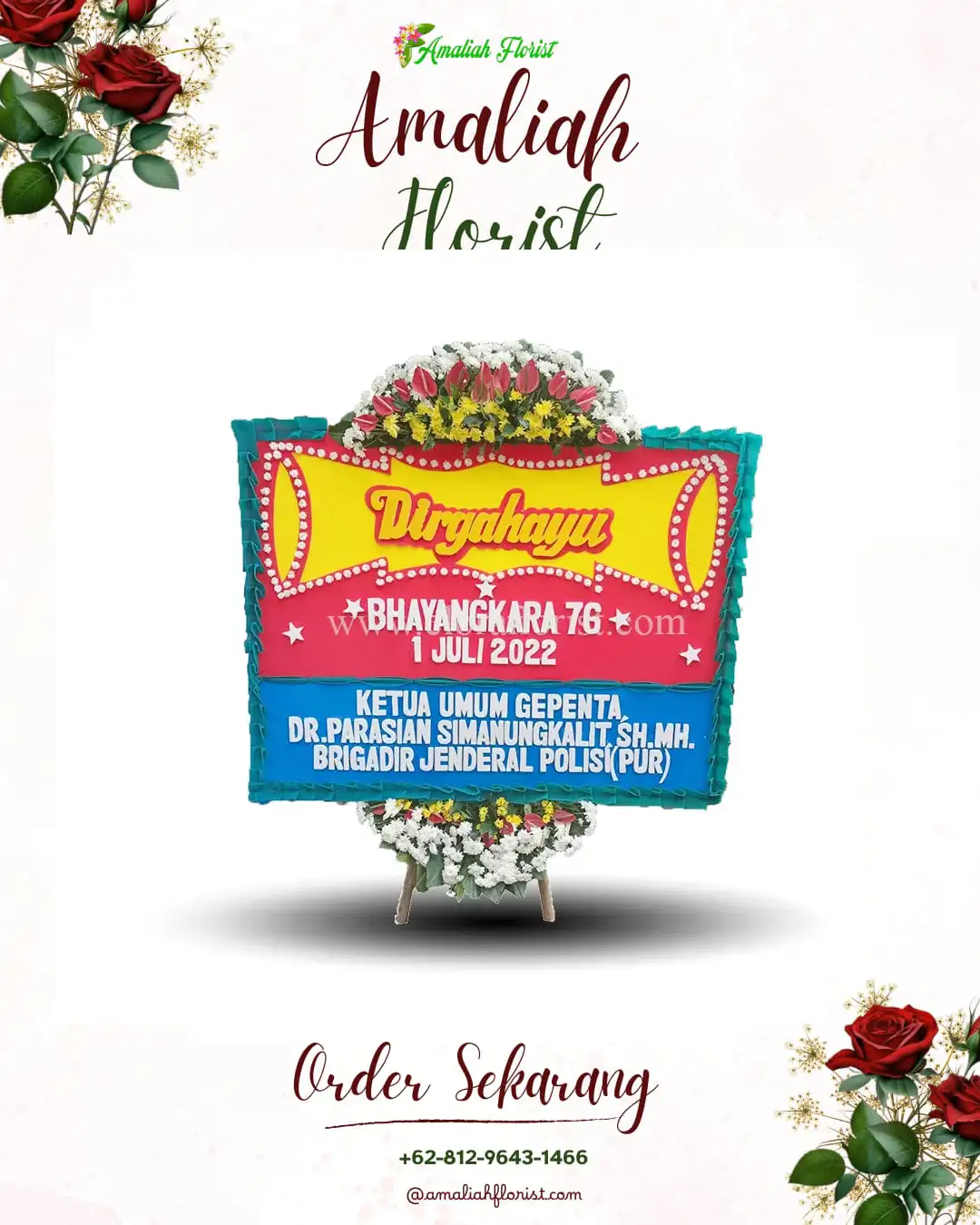 Papan Bunga HUT Ulang Tahun Karangtengah